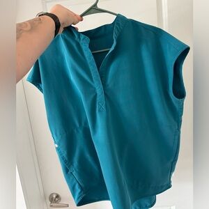 Figs Scrubs Caribbean Blue